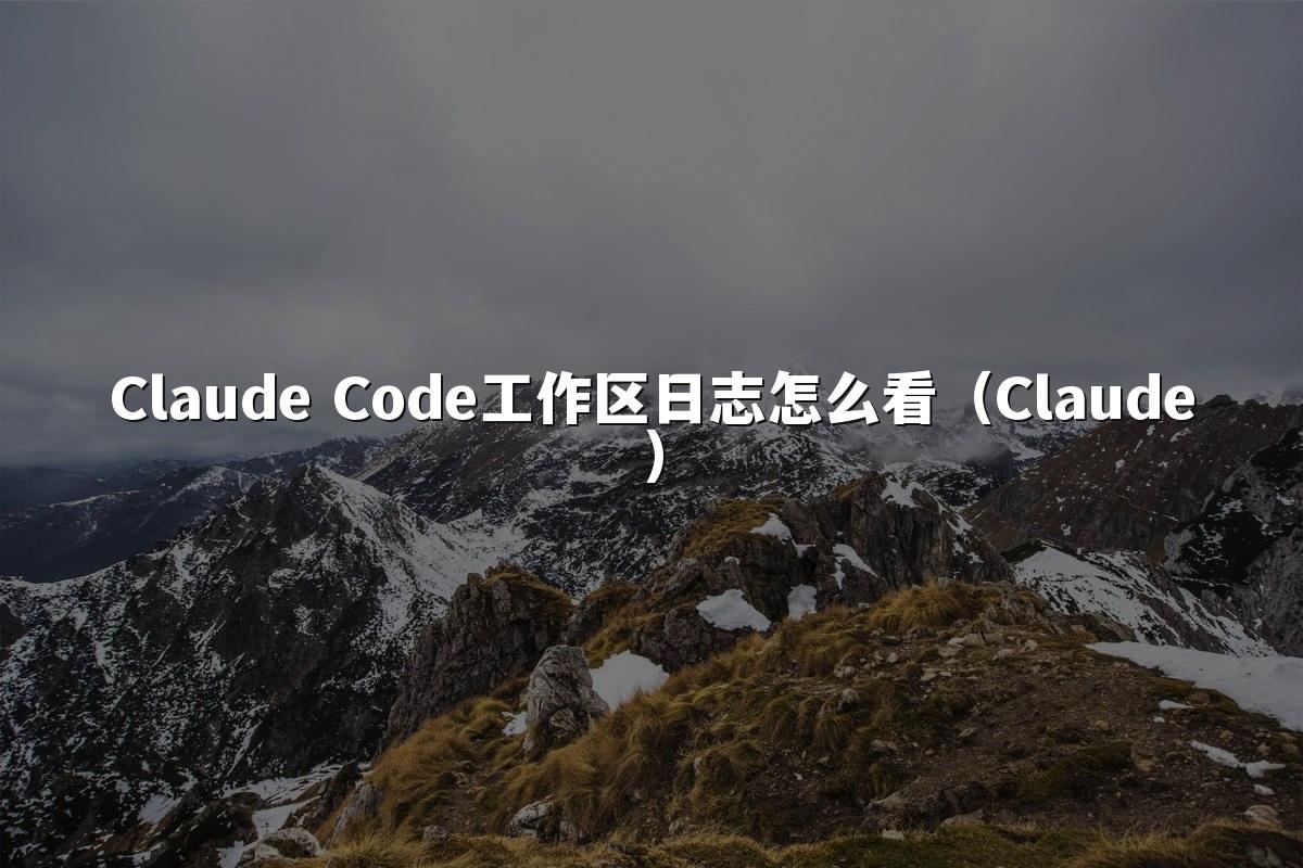 Claude Code工作区日志怎么看（Claude）