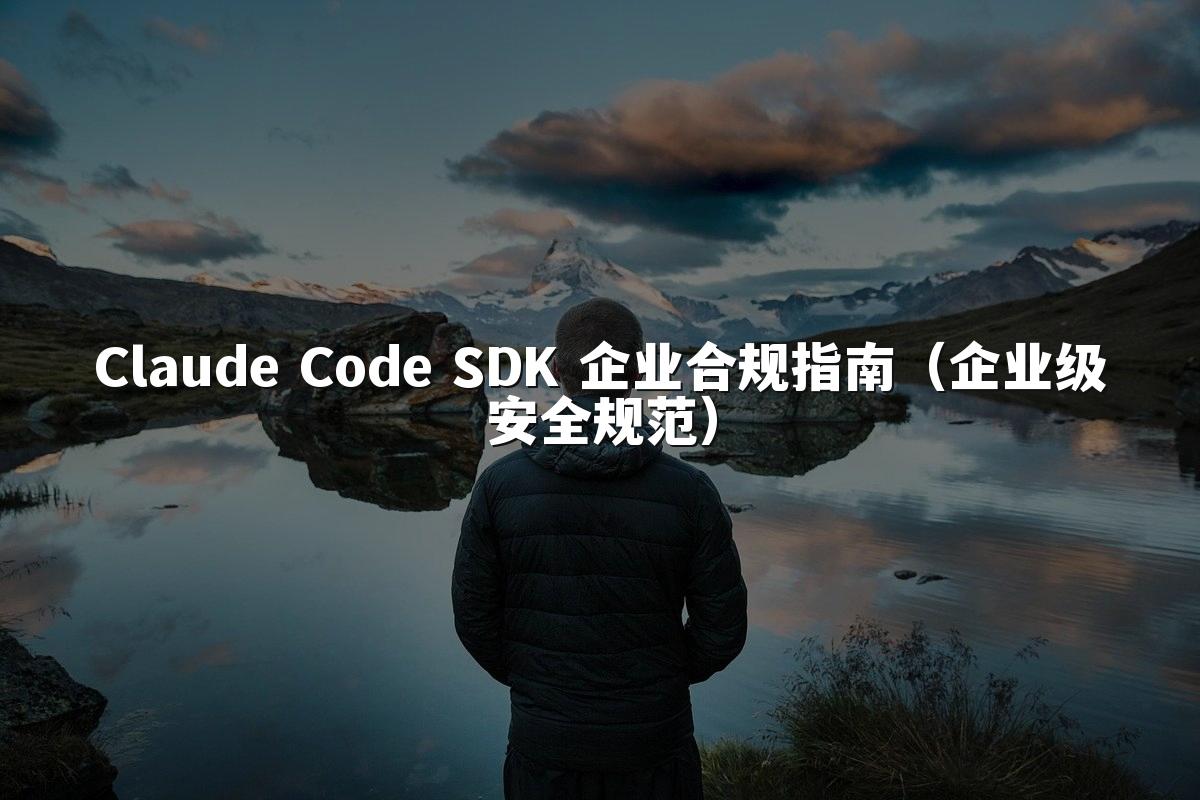 Claude Code SDK 企业合规指南（企业级安全规范）