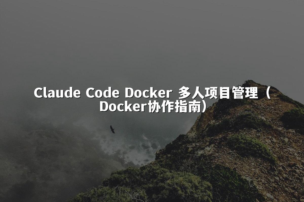 Claude Code Docker 多人项目管理(Docker协作指南)
