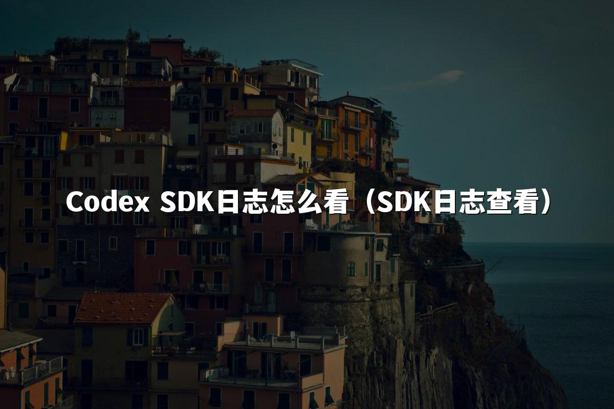 Codex SDK日志怎么看（SDK日志查看）