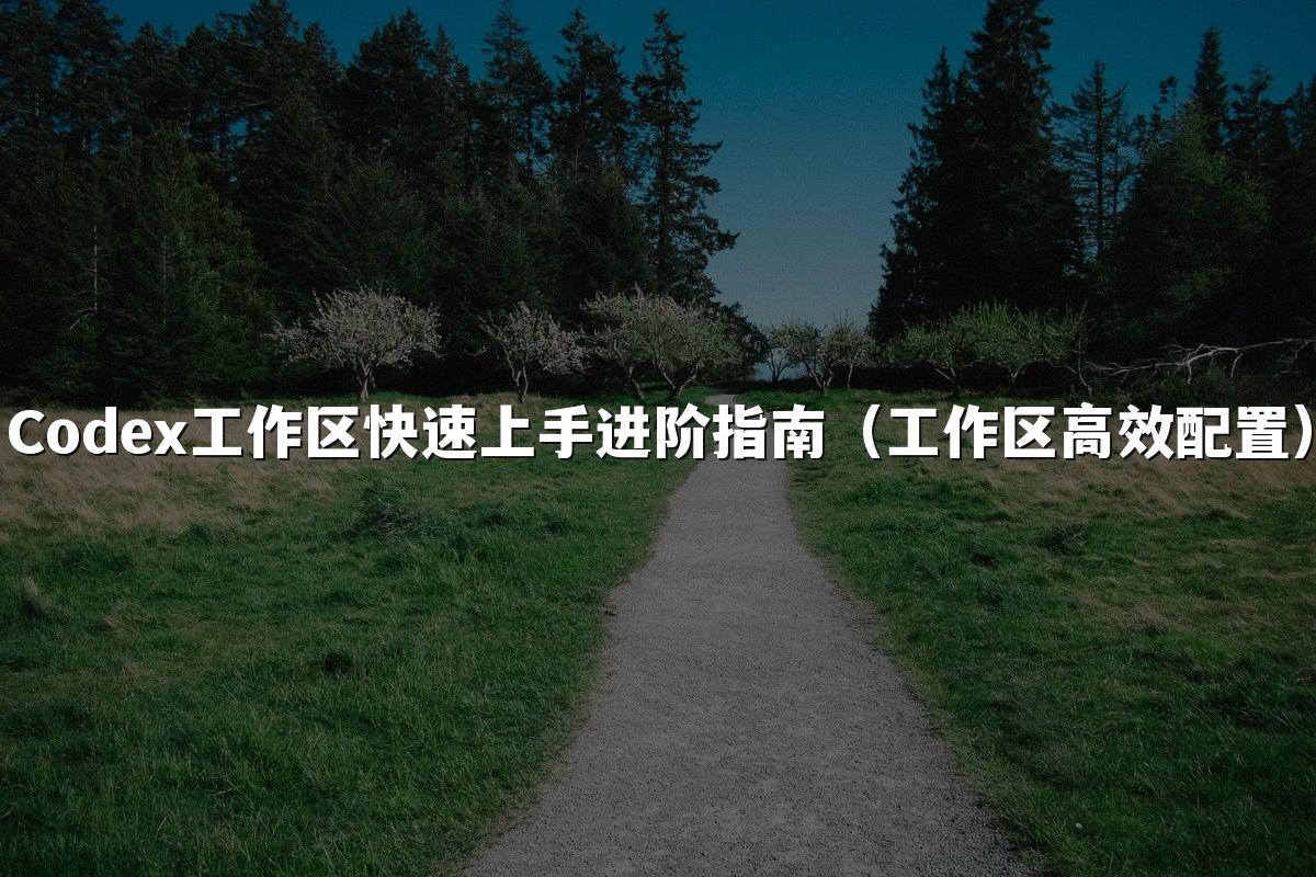 Codex工作区快速上手进阶指南（工作区高效配置）