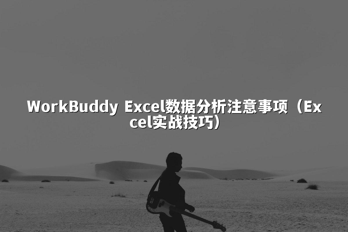 WorkBuddy Excel数据分析注意事项（Excel实战技巧）