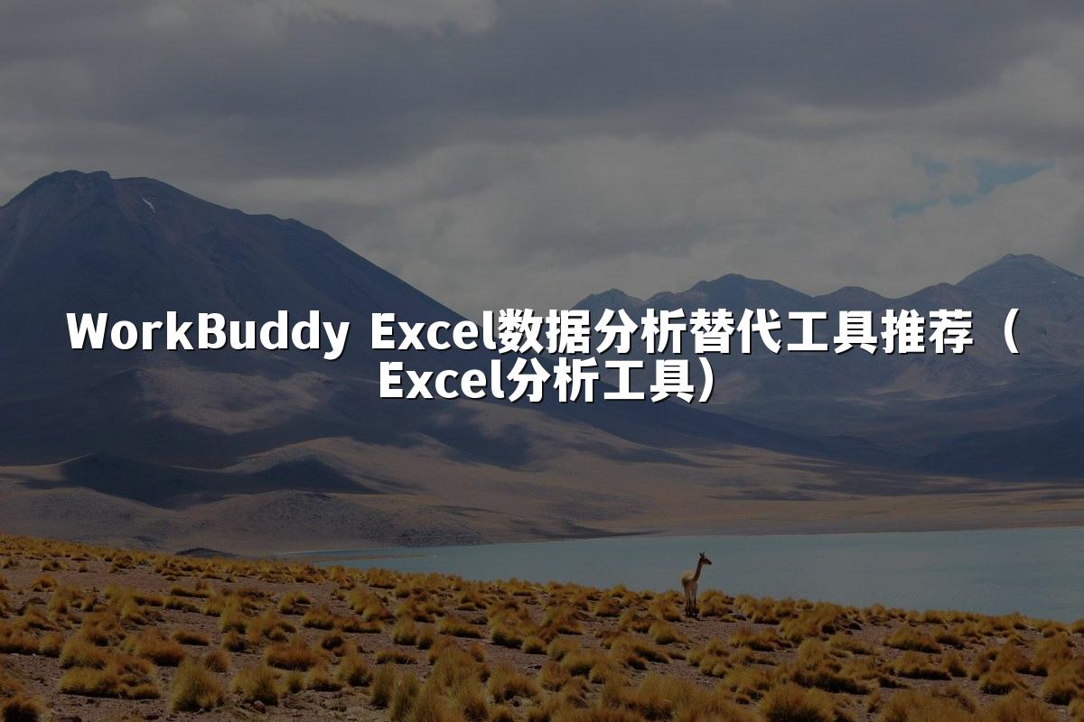 WorkBuddy Excel数据分析替代工具推荐(Excel分析工具)