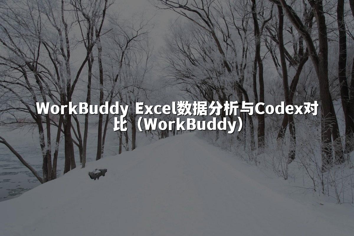 WorkBuddy Excel数据分析与Codex对比(WorkBuddy)