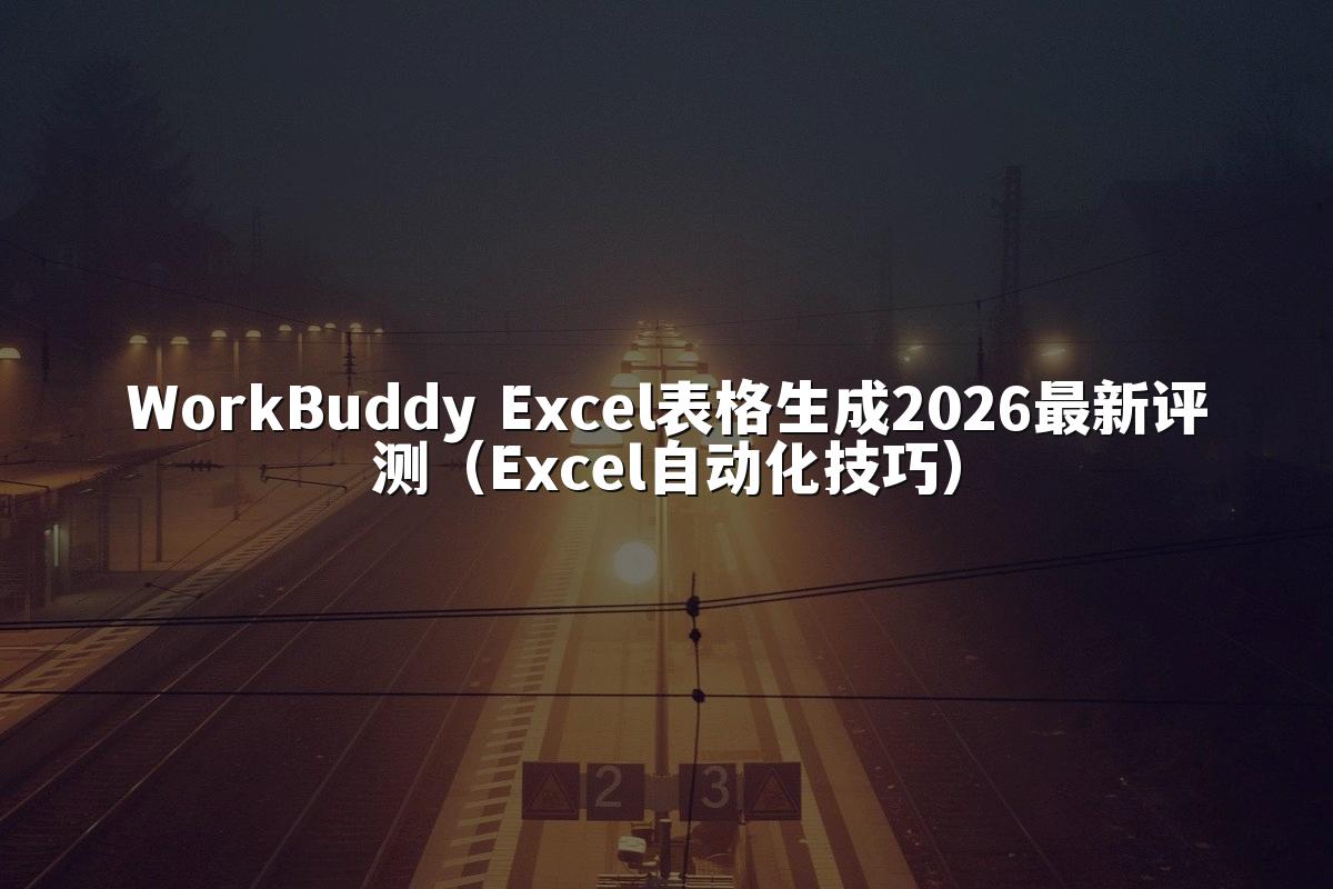 WorkBuddy Excel表格生成2026最新评测（Excel自动化技巧）