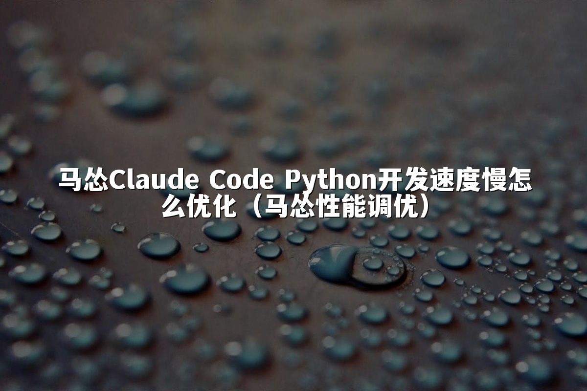马怂Claude Code Python开发速度慢怎么优化(马怂性能调优)