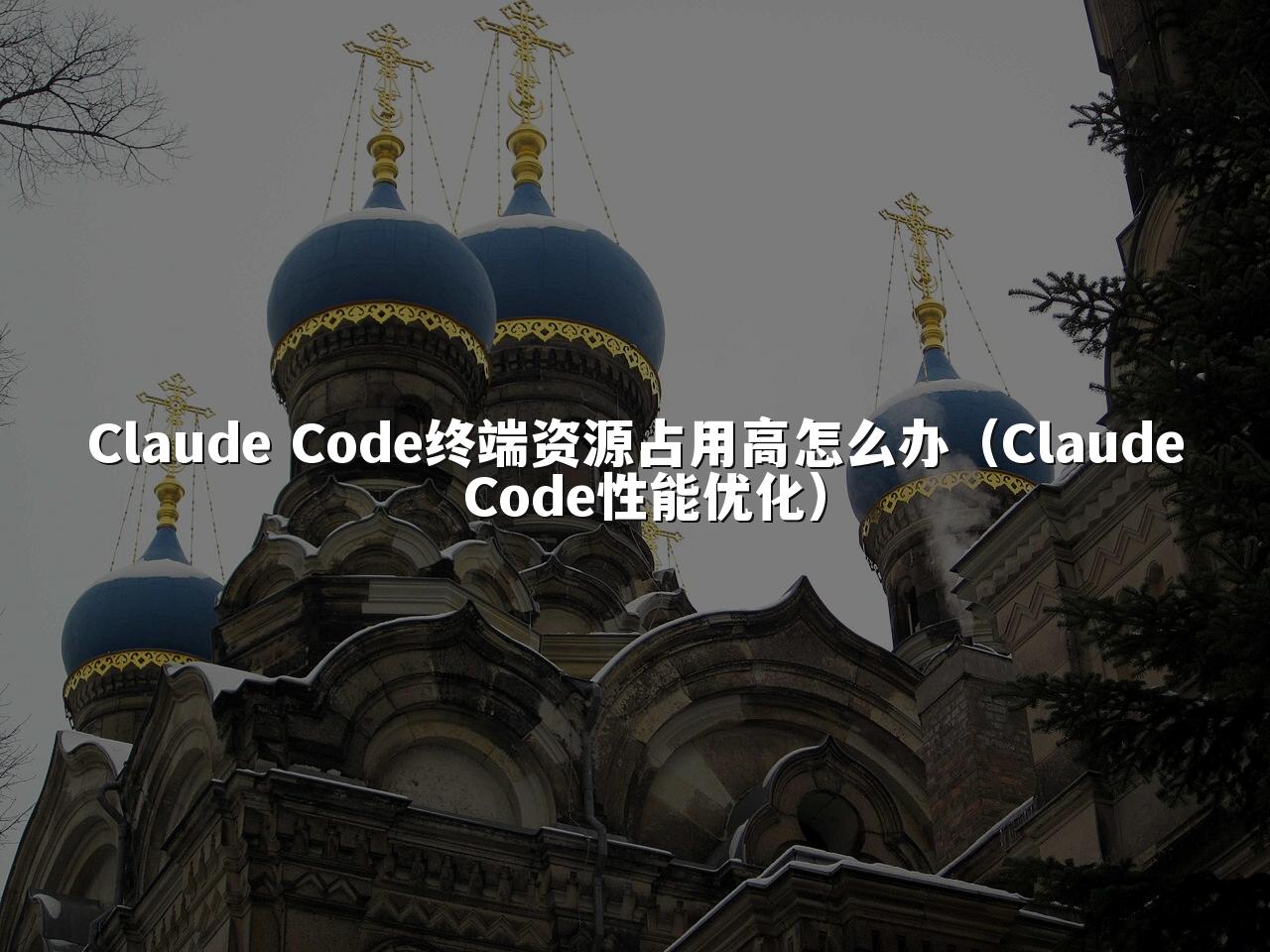 Claude Code终端资源占用高怎么办（Claude Code性能优化）