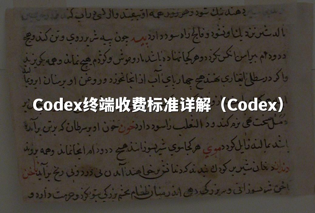 Codex终端收费标准详解(Codex)
