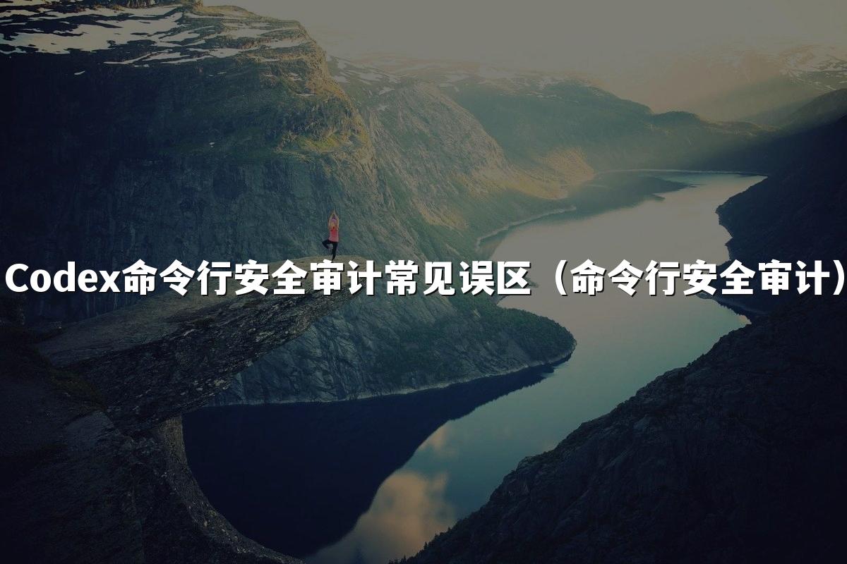 Codex命令行安全审计常见误区（命令行安全审计）