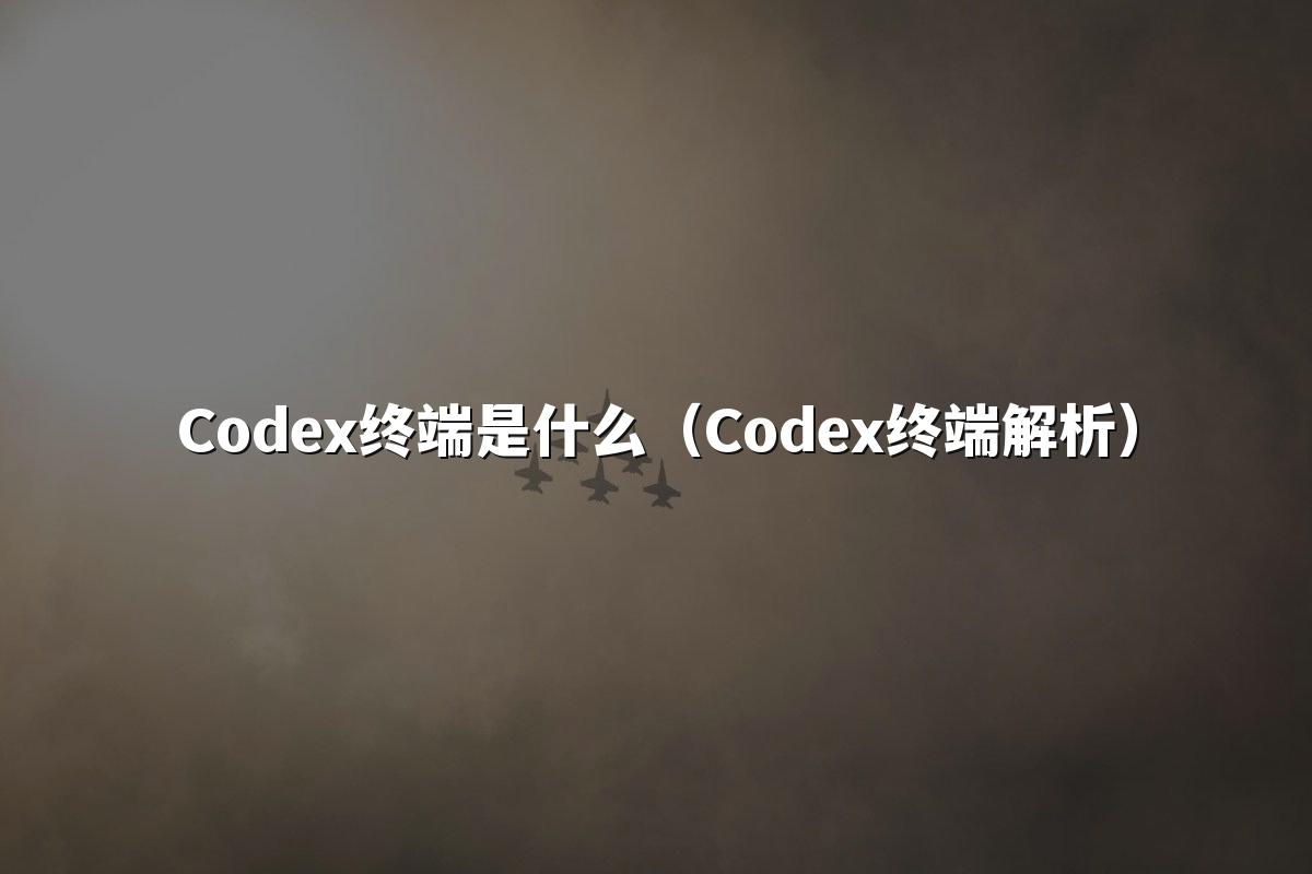 Codex终端是什么（Codex终端解析）