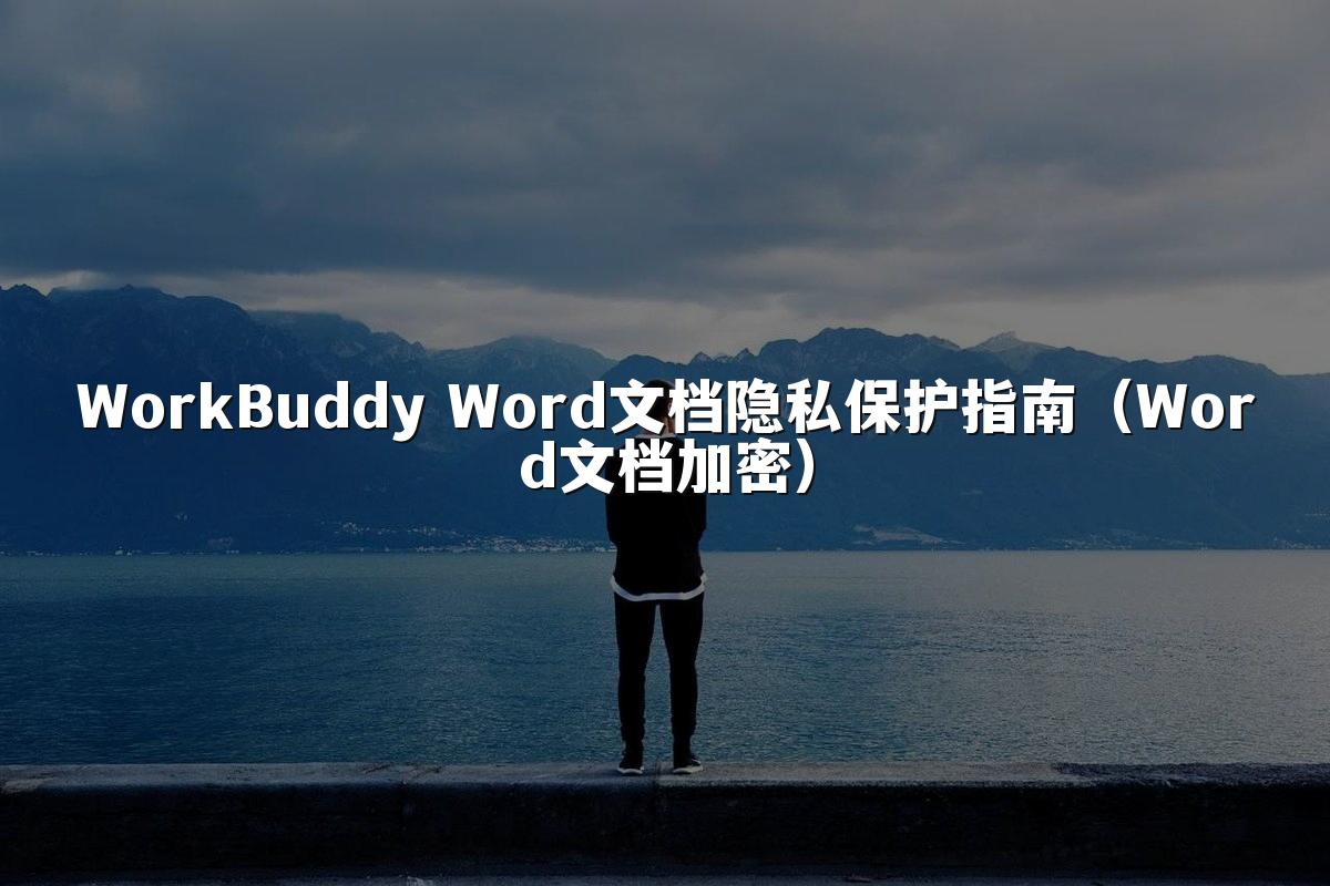 WorkBuddy Word文档隐私保护指南(Word文档加密)