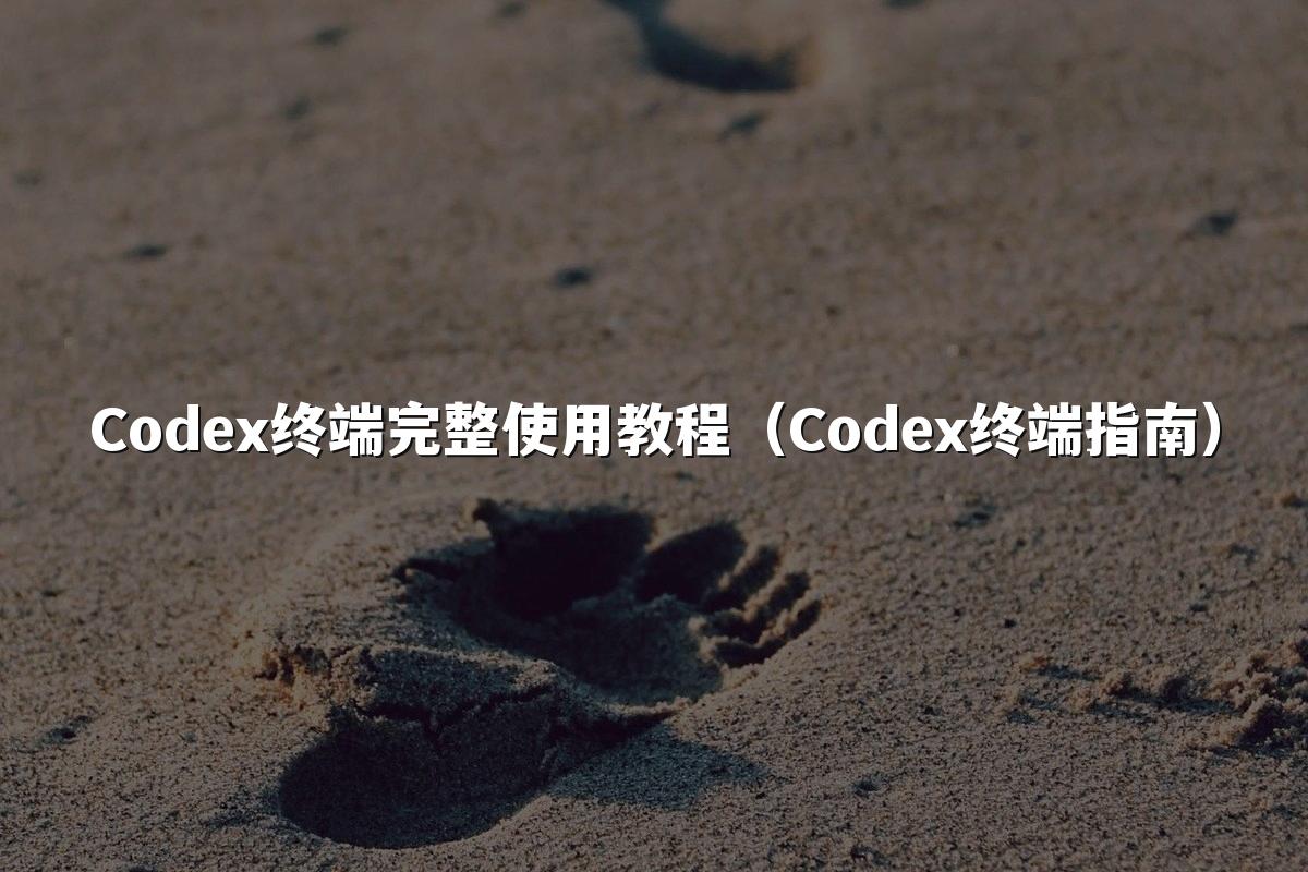 Codex终端完整使用教程（Codex终端指南）
