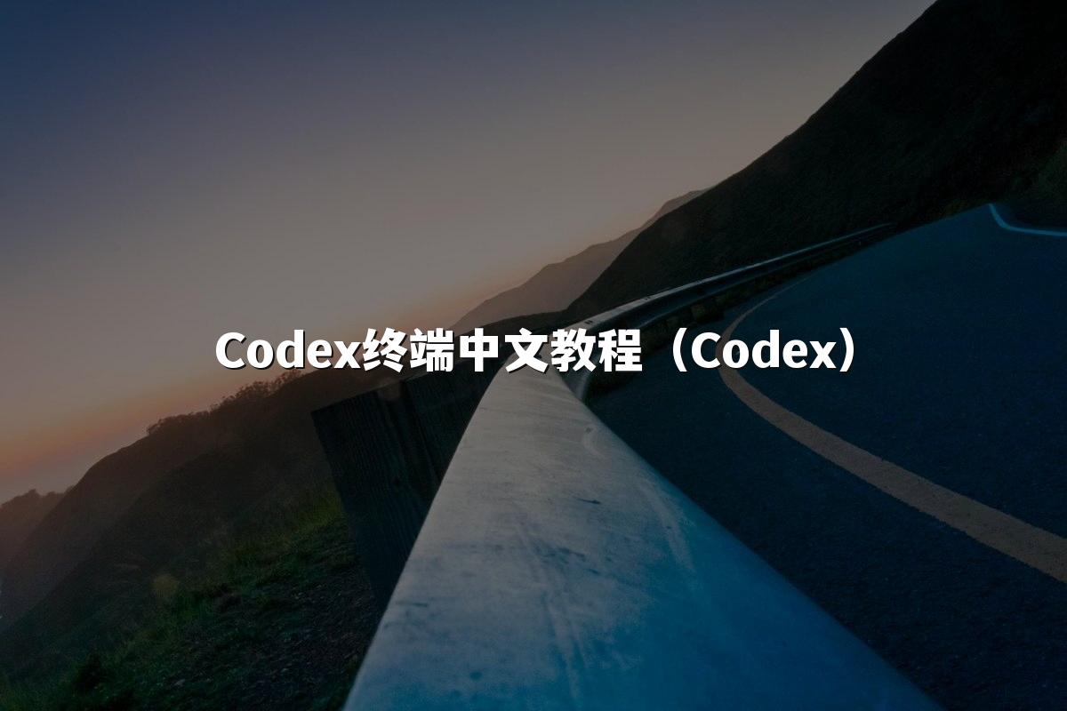 Codex终端中文教程(Codex)