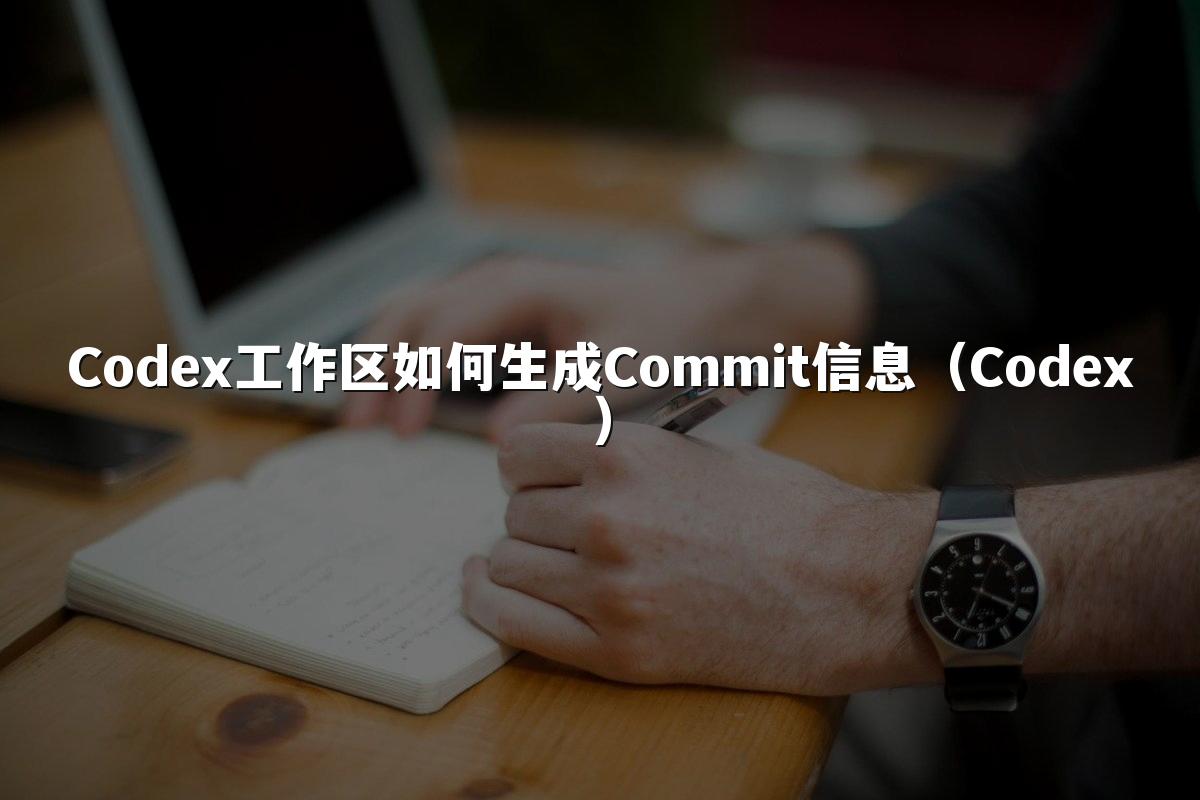 Codex工作区如何生成Commit信息（Codex）