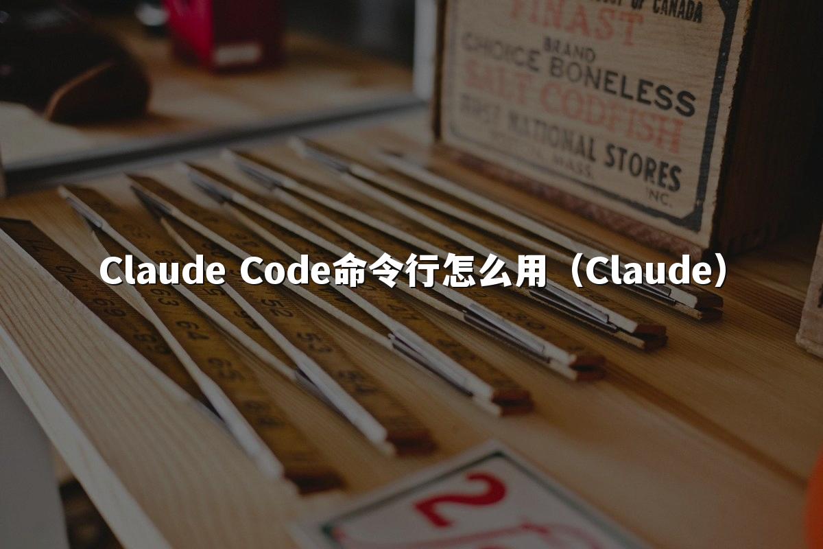 Claude Code命令行怎么用(Claude)