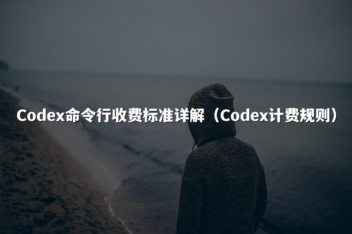 Codex命令行收费标准详解（Codex计费规则）