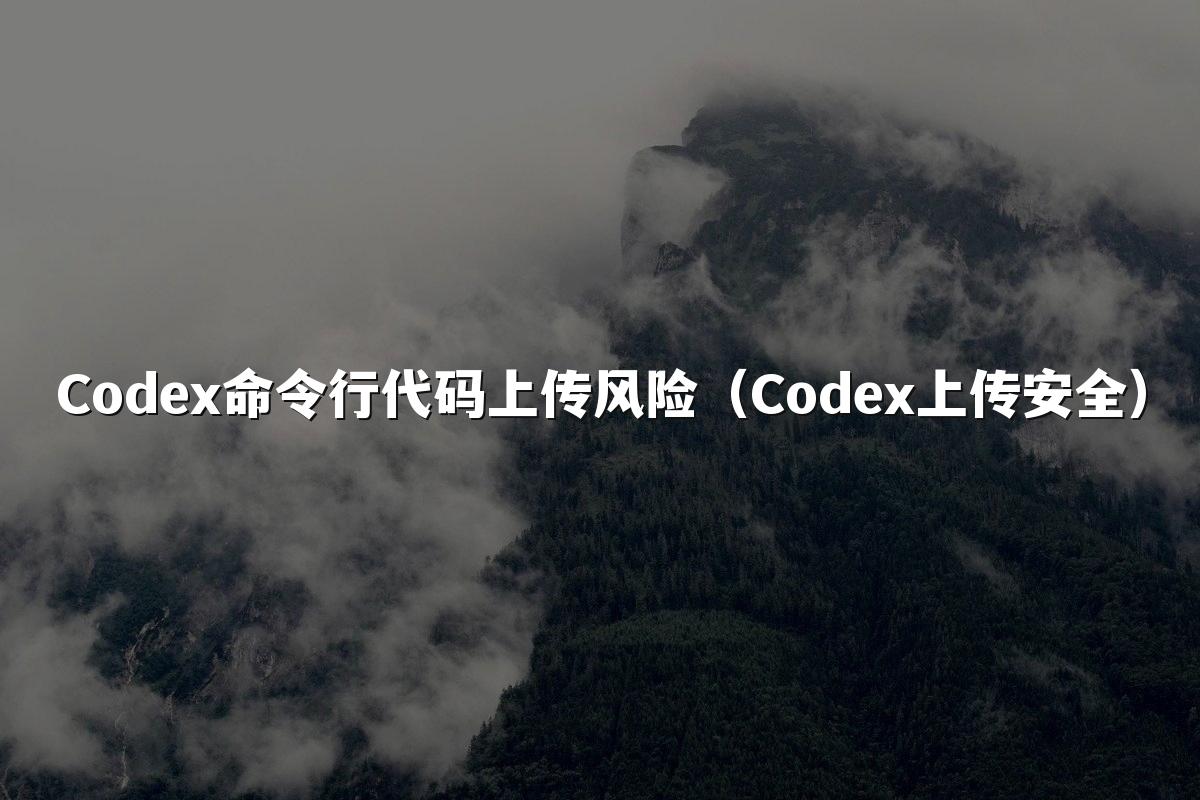 Codex命令行代码上传风险（Codex上传安全）