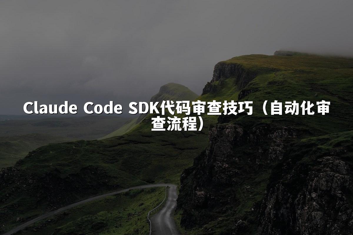 Claude Code SDK代码审查技巧（自动化审查流程）