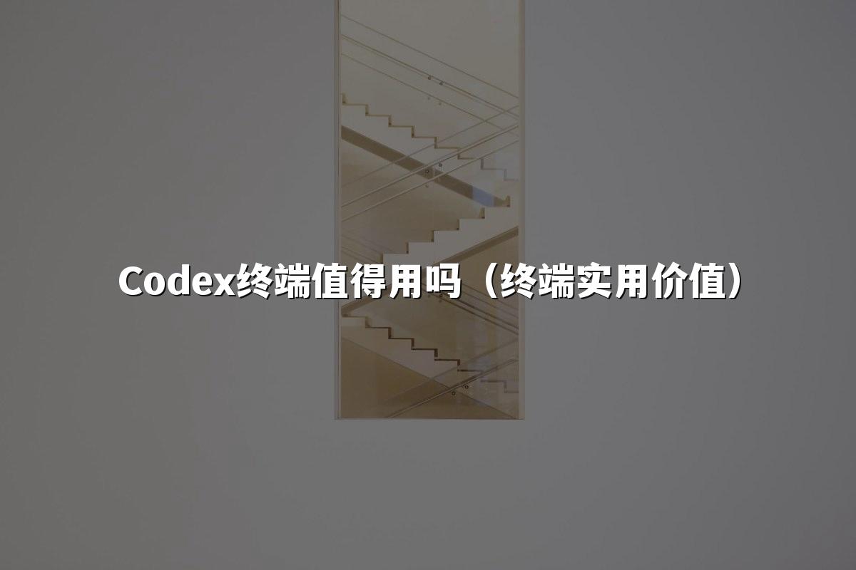 Codex终端值得用吗（终端实用价值）