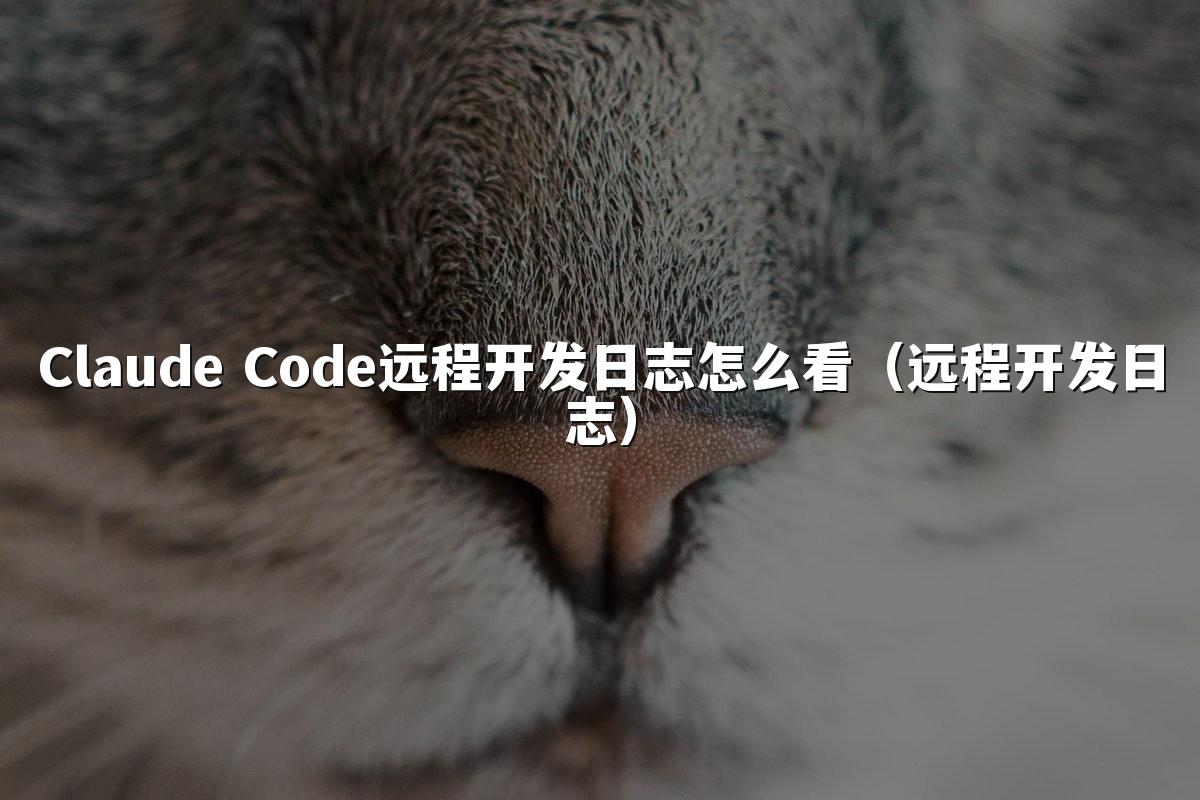 Claude Code远程开发日志怎么看(远程开发日志)