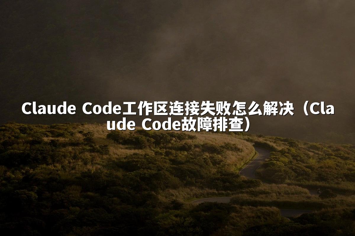 Claude Code工作区连接失败怎么解决（Claude Code故障排查）
