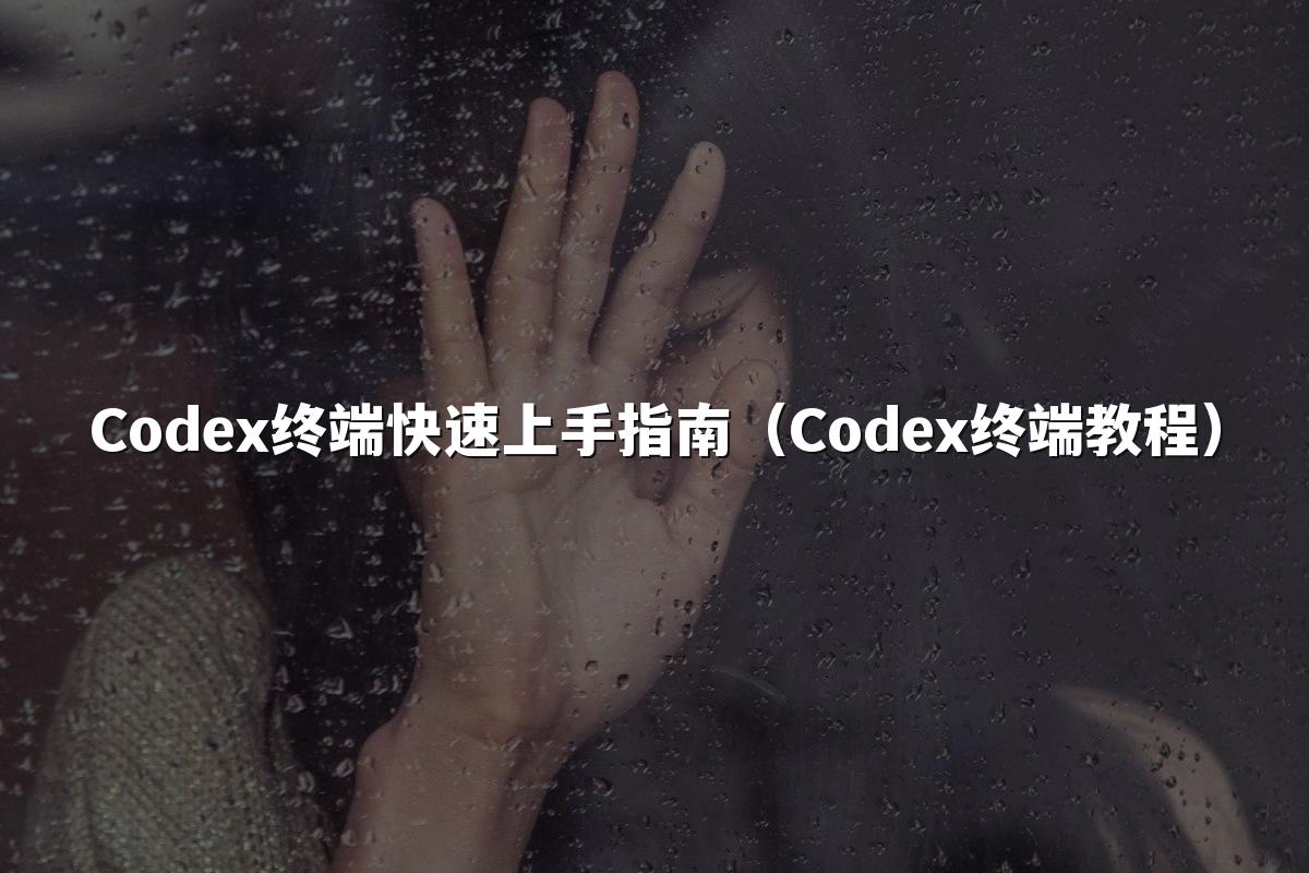 Codex终端快速上手指南（Codex终端教程）