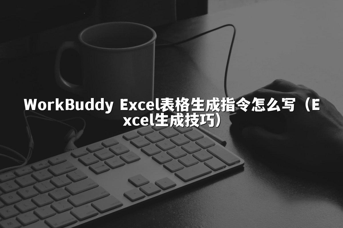 WorkBuddy Excel表格生成指令怎么写(Excel生成技巧)