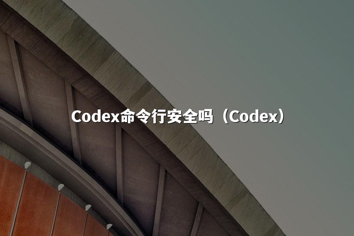 Codex命令行安全吗(Codex)