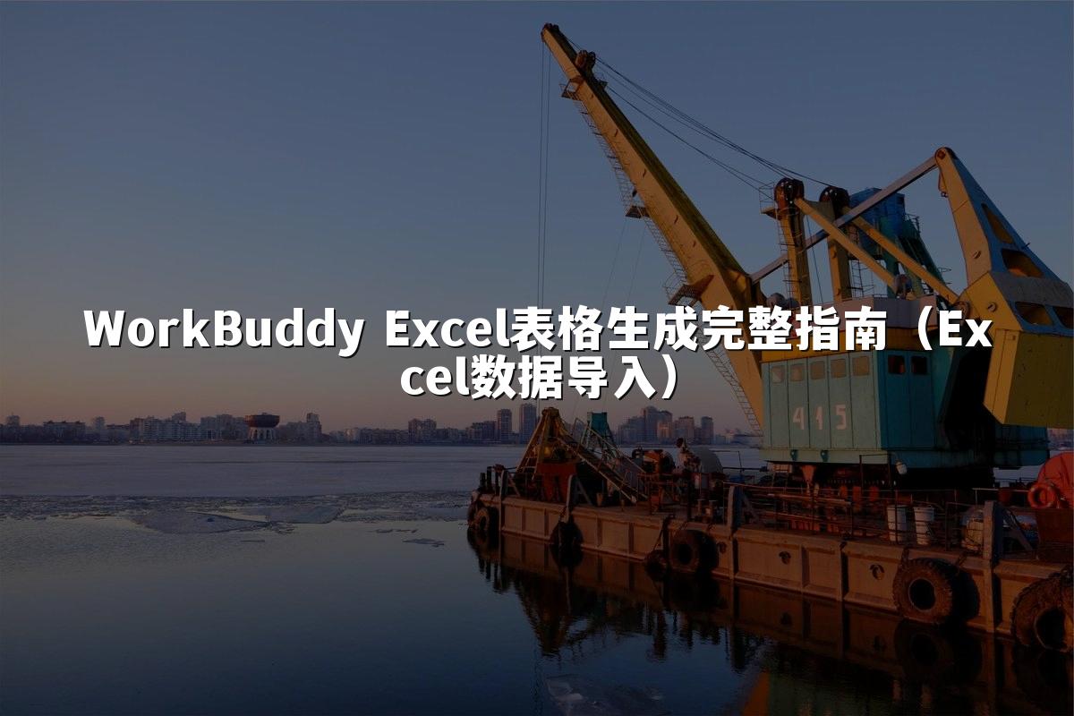 WorkBuddy Excel表格生成完整指南(Excel数据导入)
