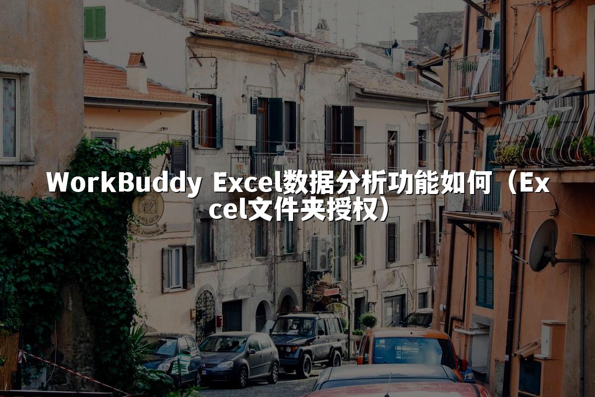 WorkBuddy Excel数据分析功能如何（Excel文件夹授权）