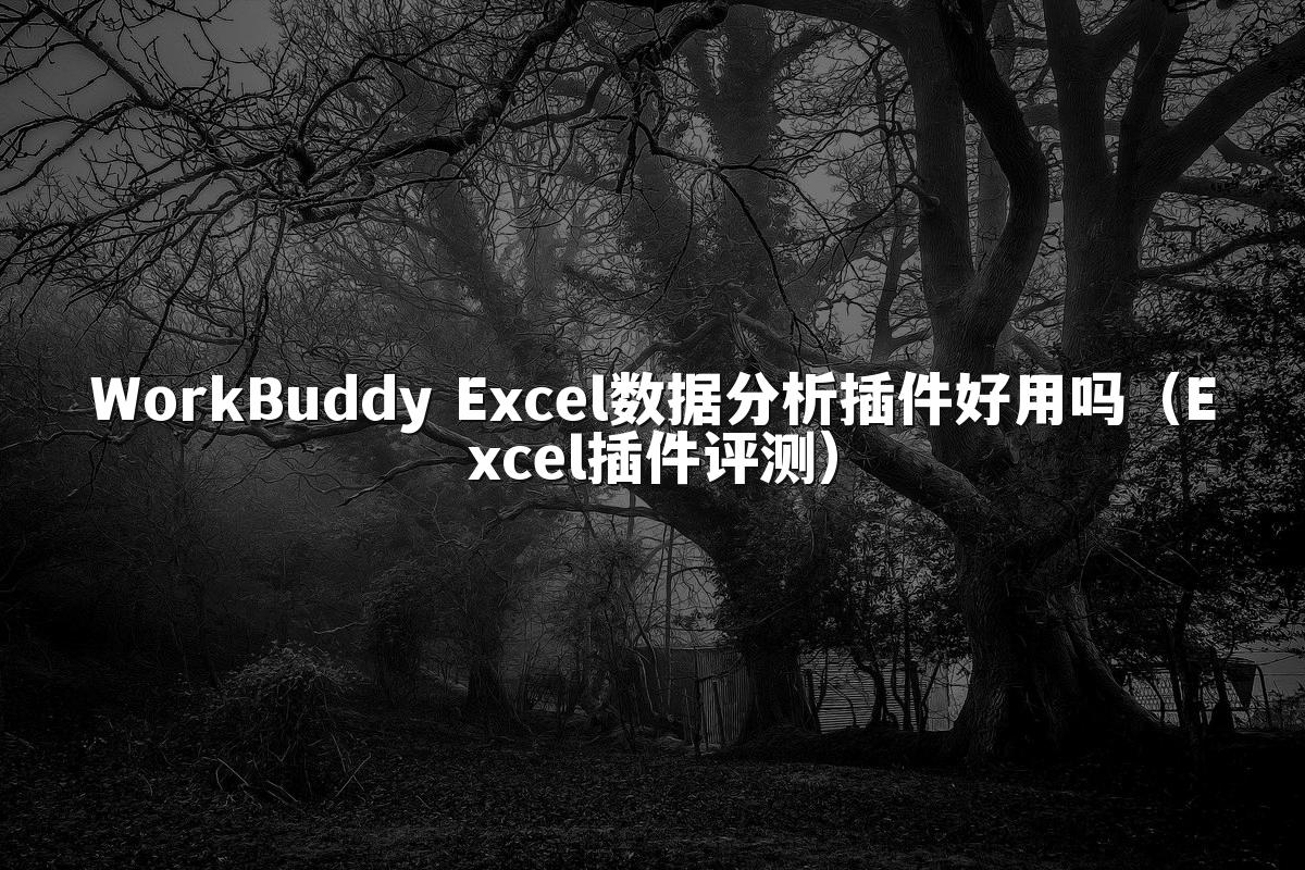WorkBuddy Excel数据分析插件好用吗（Excel插件评测）