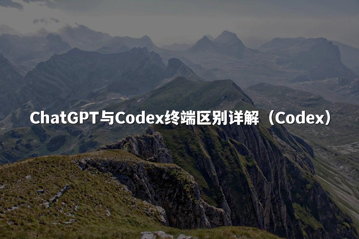ChatGPT与Codex终端区别详解(Codex)