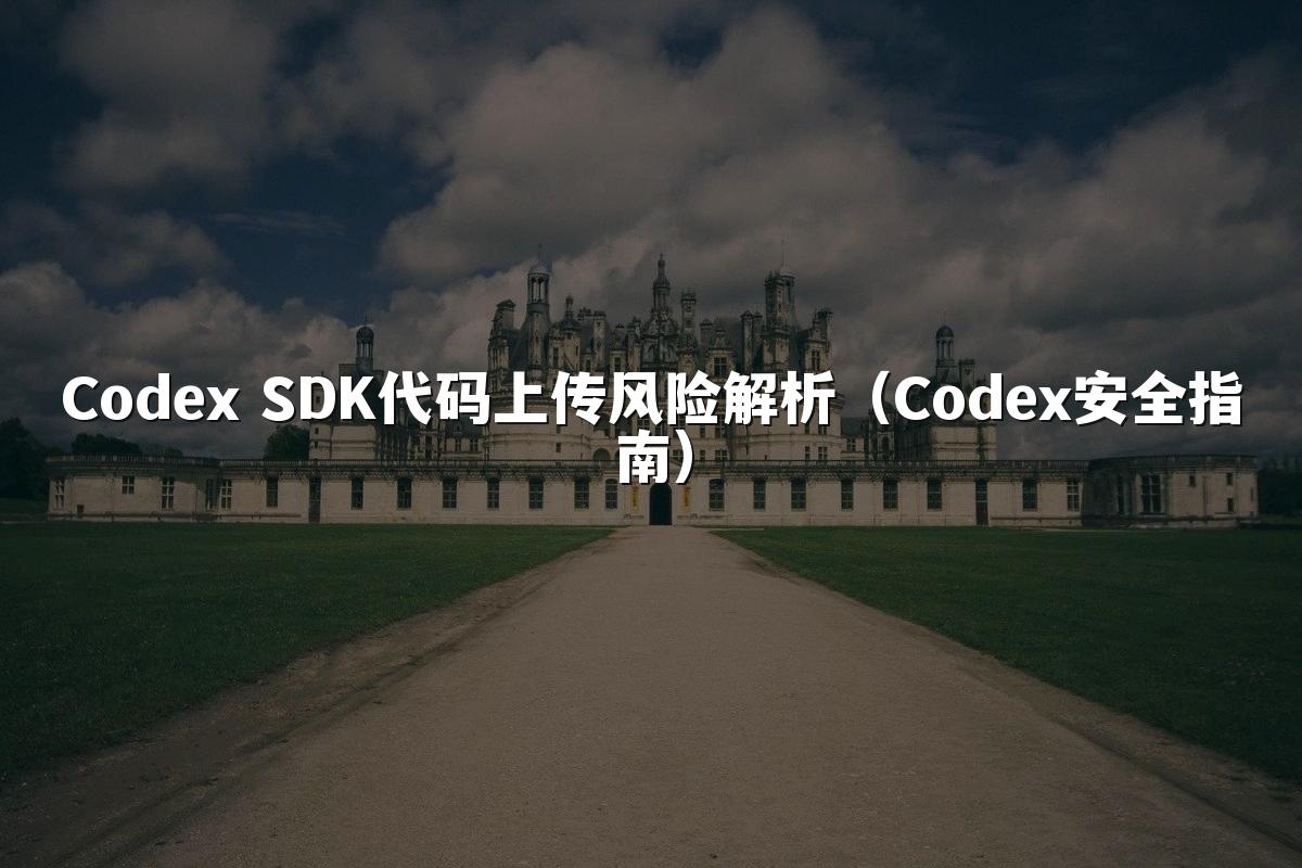 Codex SDK代码上传风险解析(Codex安全指南)
