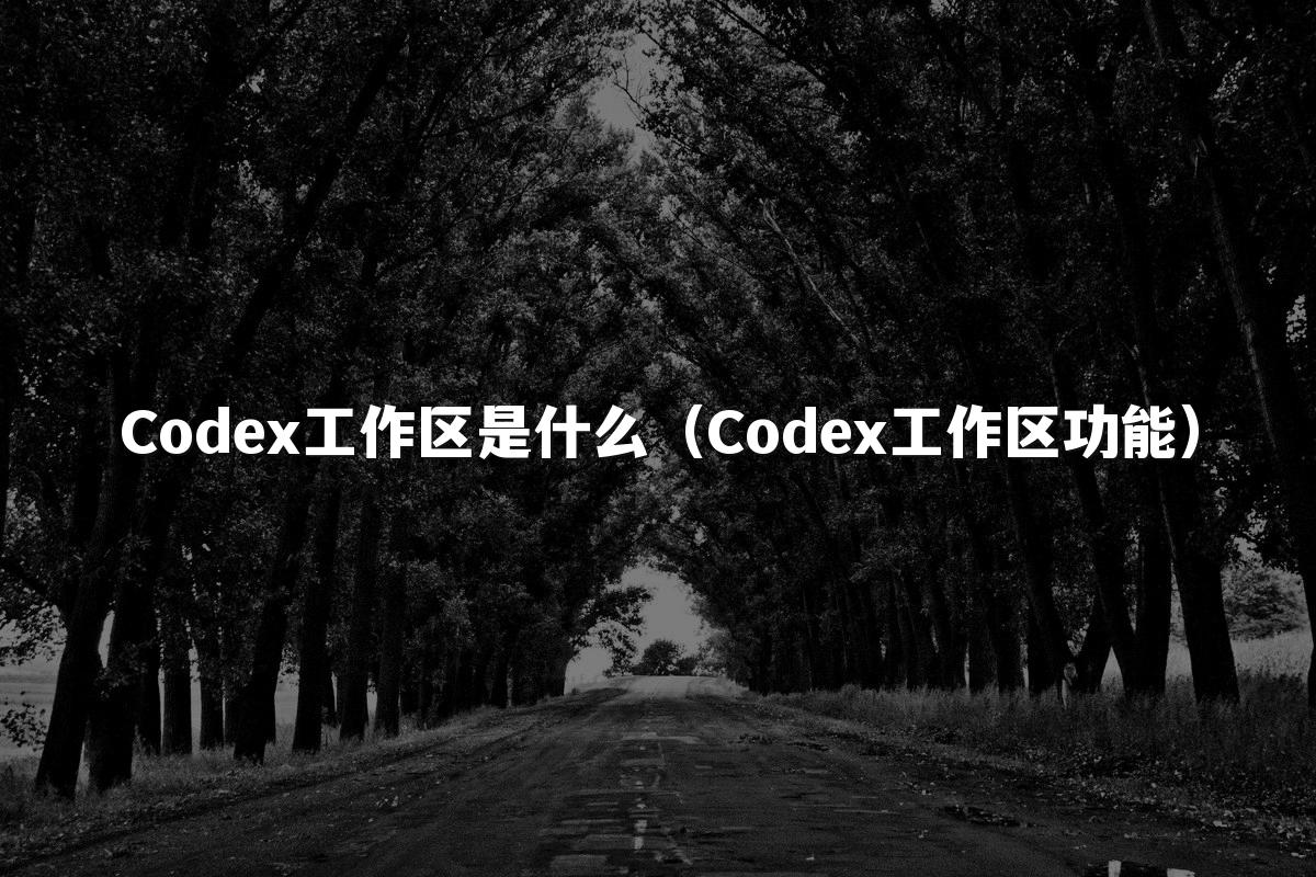 Codex工作区是什么（Codex工作区功能）