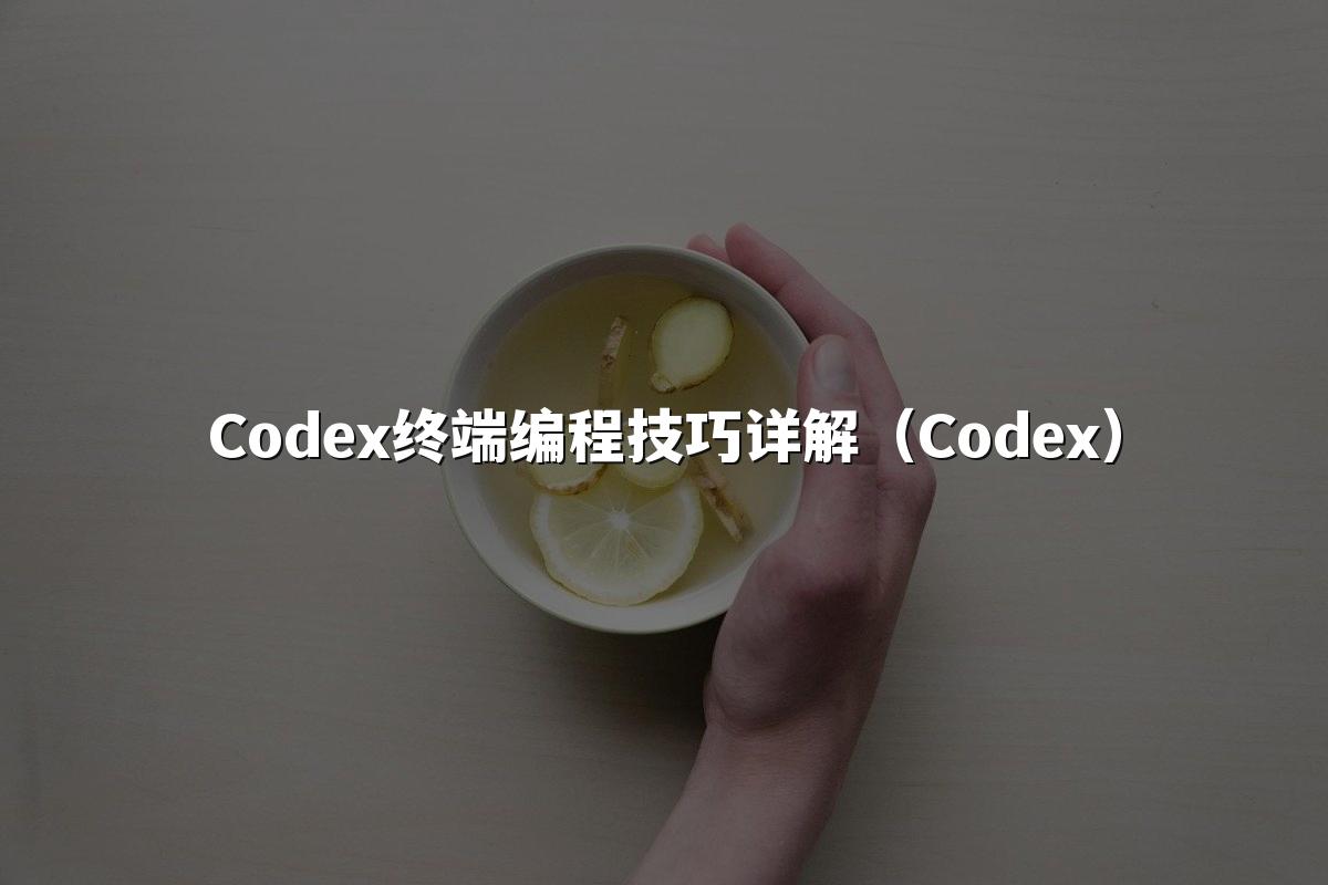 Codex终端编程技巧详解（Codex）