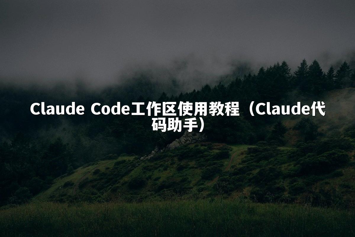 Claude Code工作区使用教程(Claude代码助手)