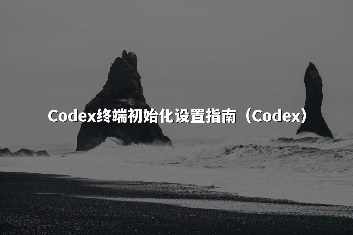 Codex终端初始化设置指南(Codex)