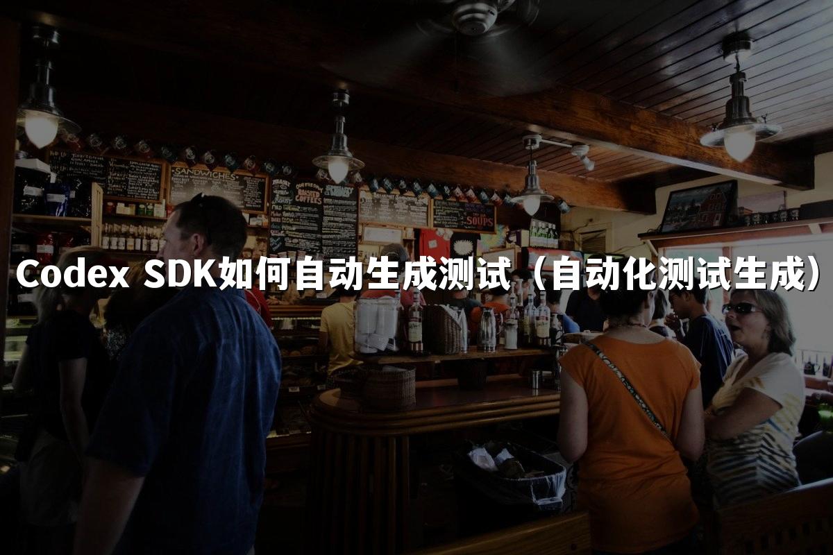 Codex SDK如何自动生成测试(自动化测试生成)