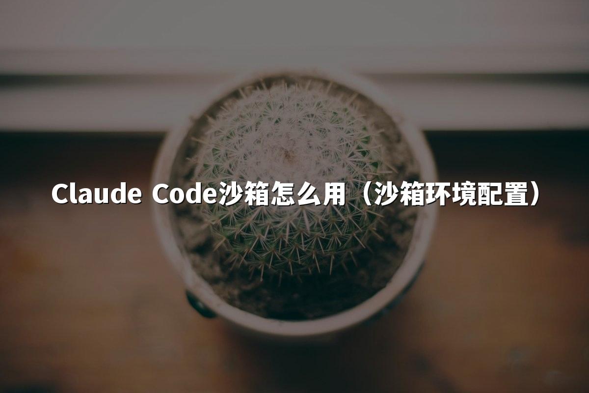 Claude Code沙箱怎么用（沙箱环境配置）