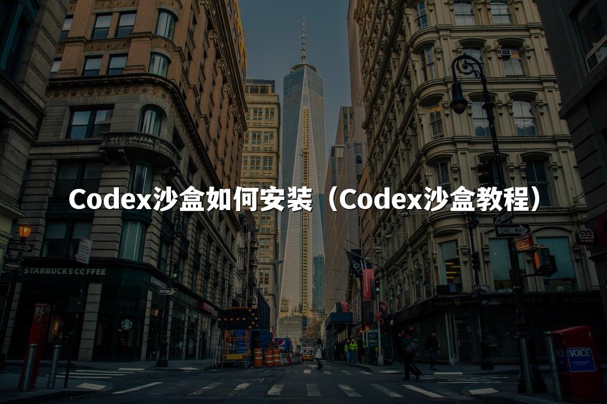 Codex沙盒如何安装（Codex沙盒教程）