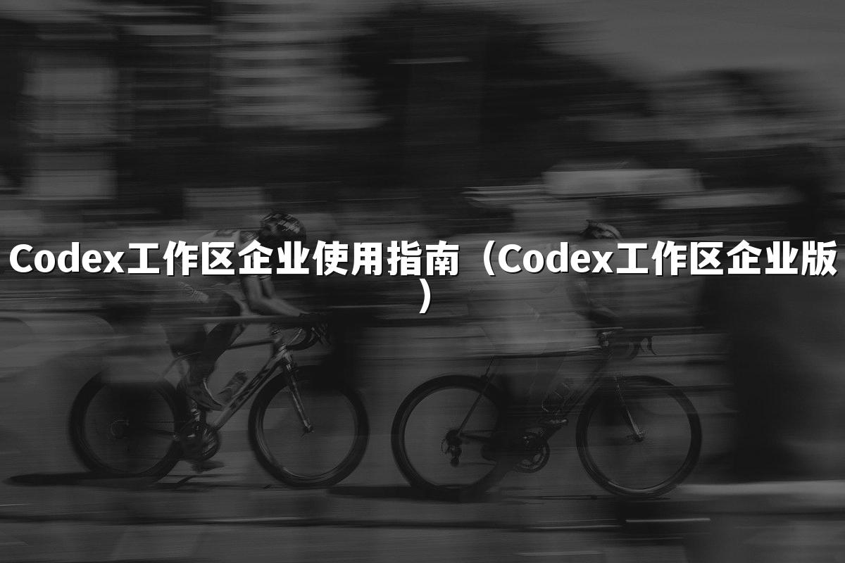 Codex工作区企业使用指南（Codex工作区企业版）