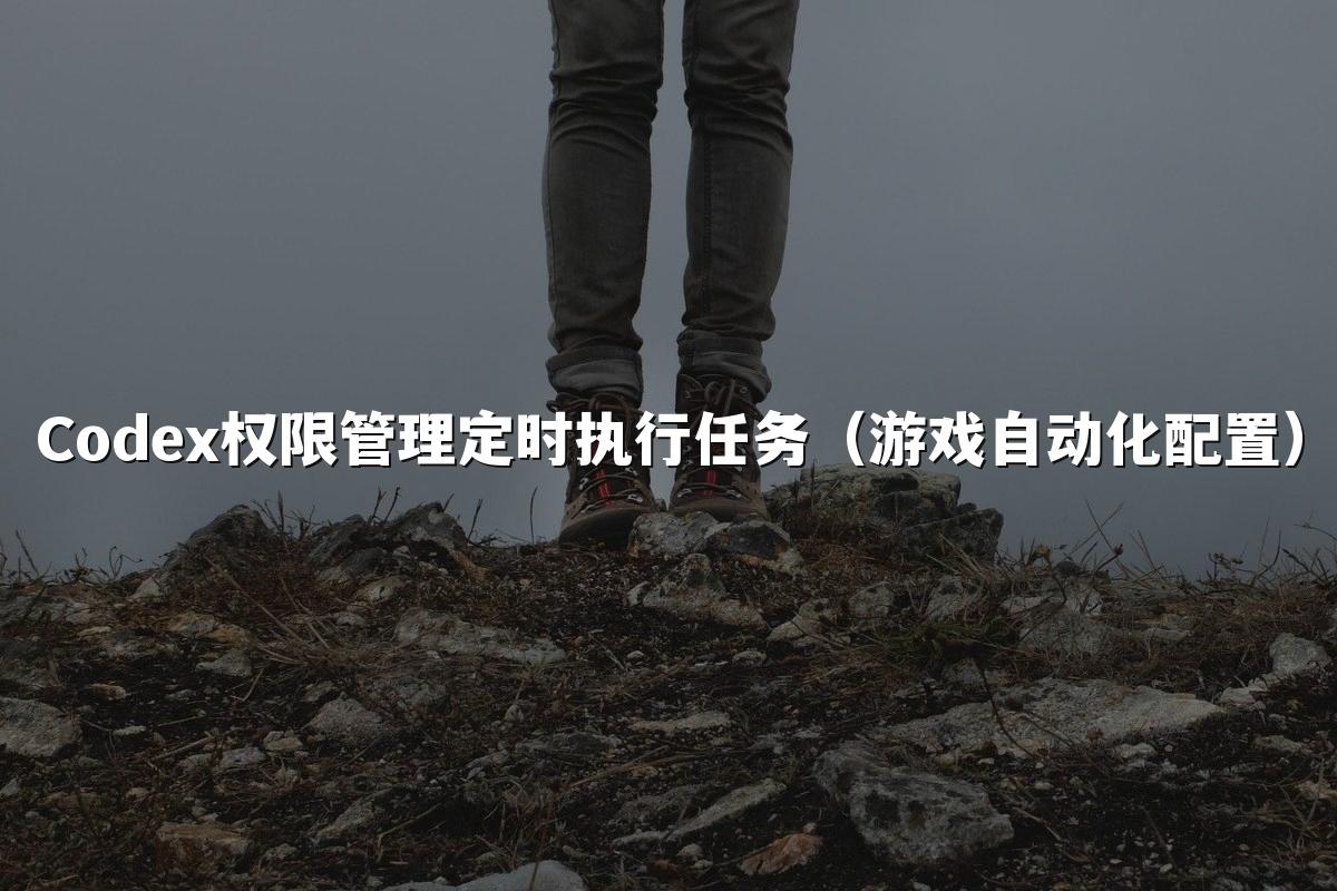 Codex权限管理定时执行任务(游戏自动化配置)