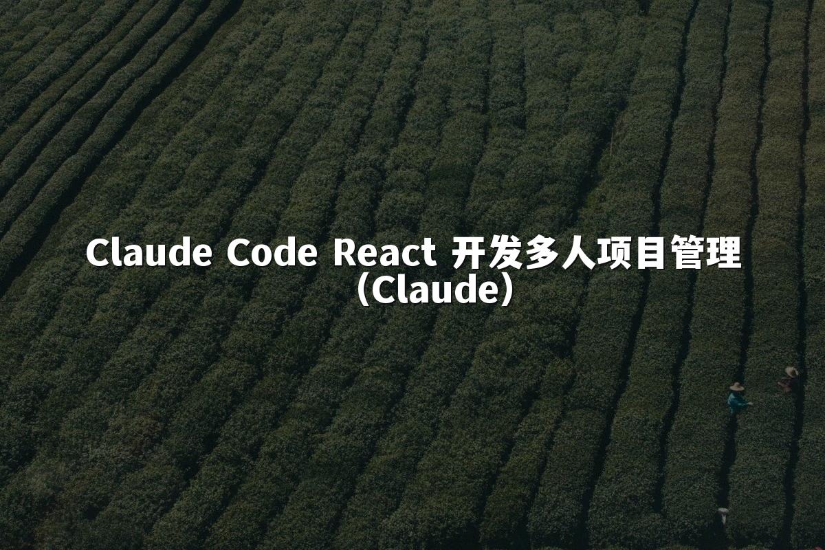 Claude Code React 开发多人项目管理（Claude）