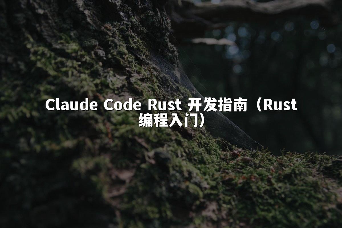 Claude Code Rust 开发指南(Rust编程入门)