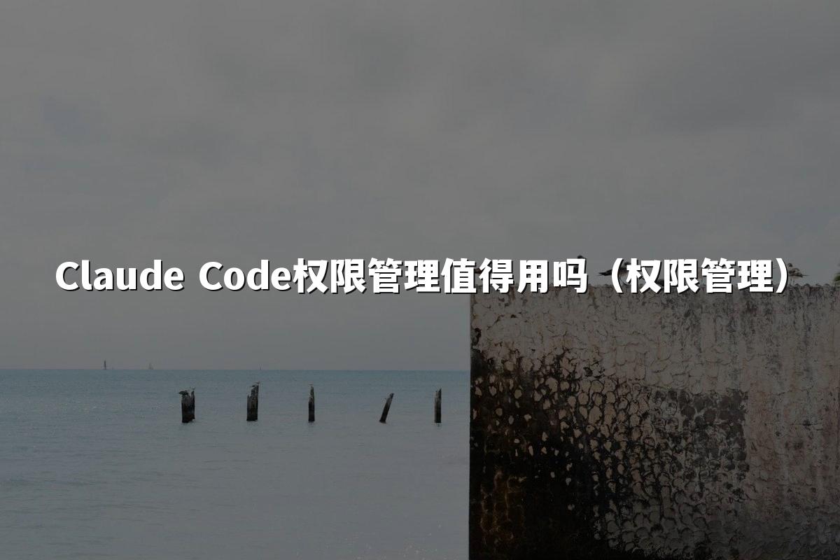 Claude Code权限管理值得用吗（权限管理）