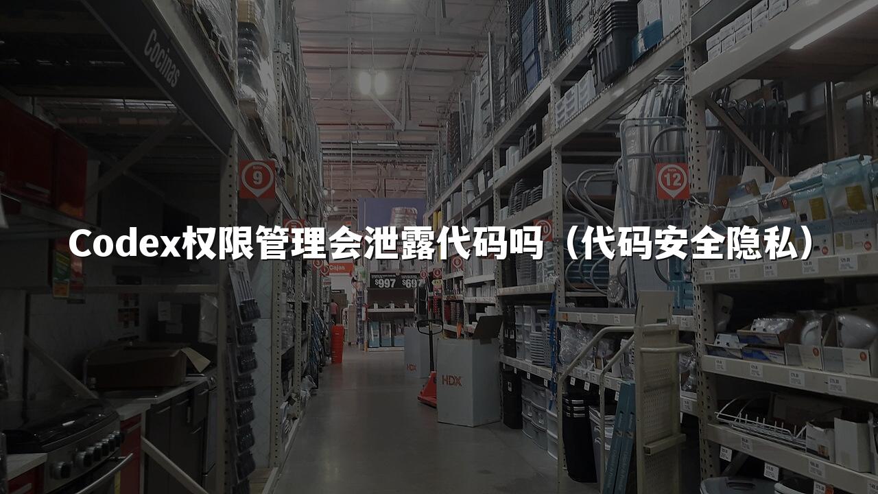 Codex权限管理会泄露代码吗（代码安全隐私）