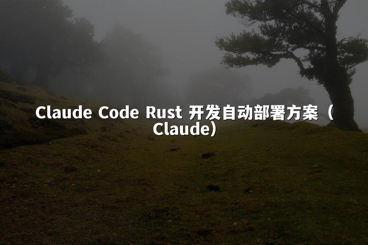 Claude Code Rust 开发自动部署方案（Claude）