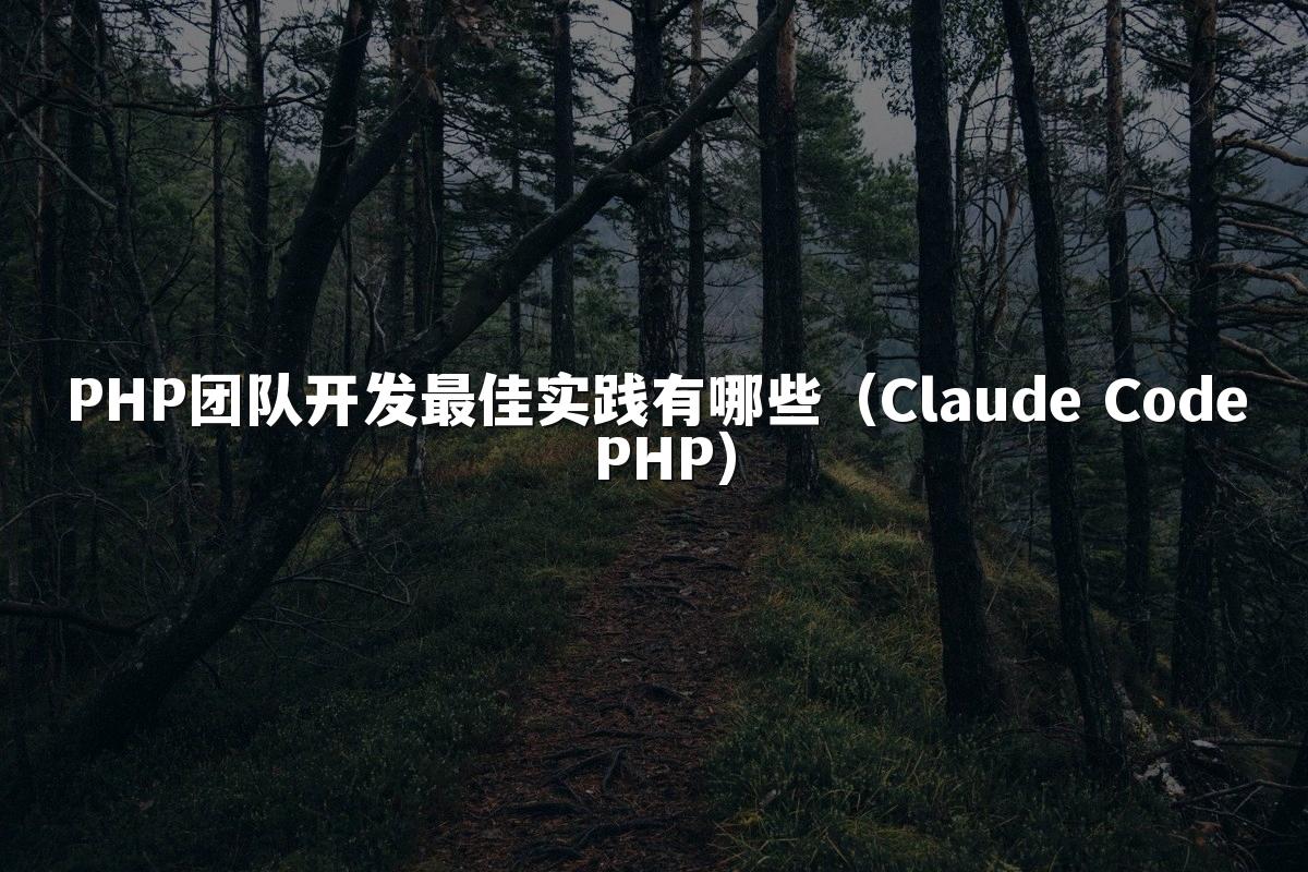 PHP团队开发最佳实践有哪些（Claude Code PHP）