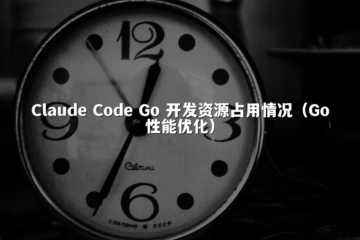 Claude Code Go 开发资源占用情况(Go性能优化)