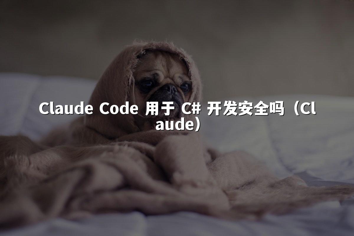 Claude Code 用于 C# 开发安全吗（Claude）